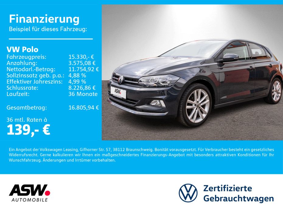 Volkswagen Polo Highline 1.0 TSI LED NAVI RFK PDC SHZ