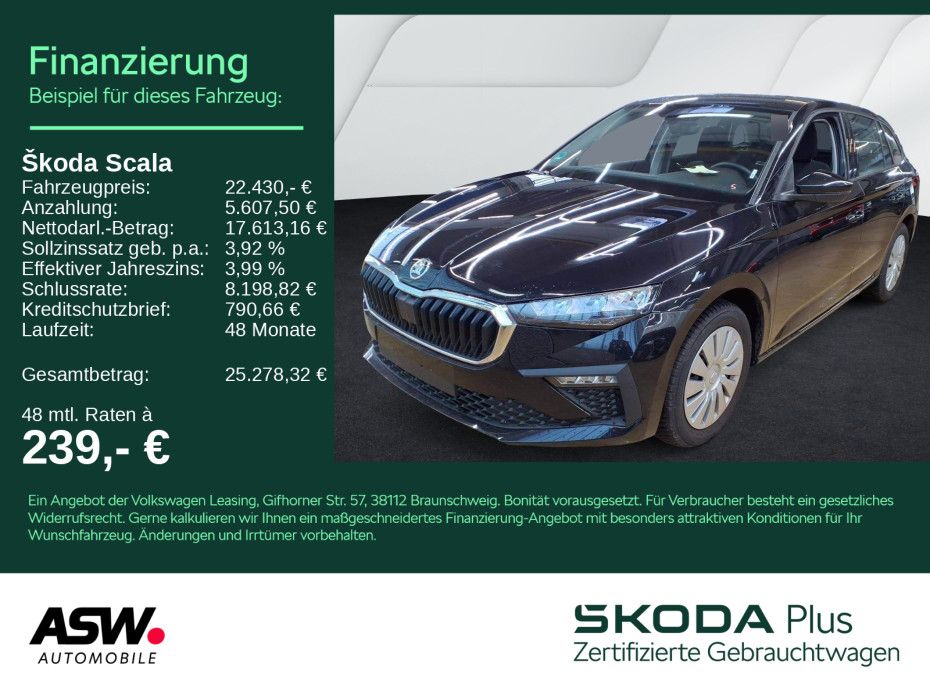 SKODA Scala Essence 1.0TSI DSG LED Klima PDC SHZ AHK