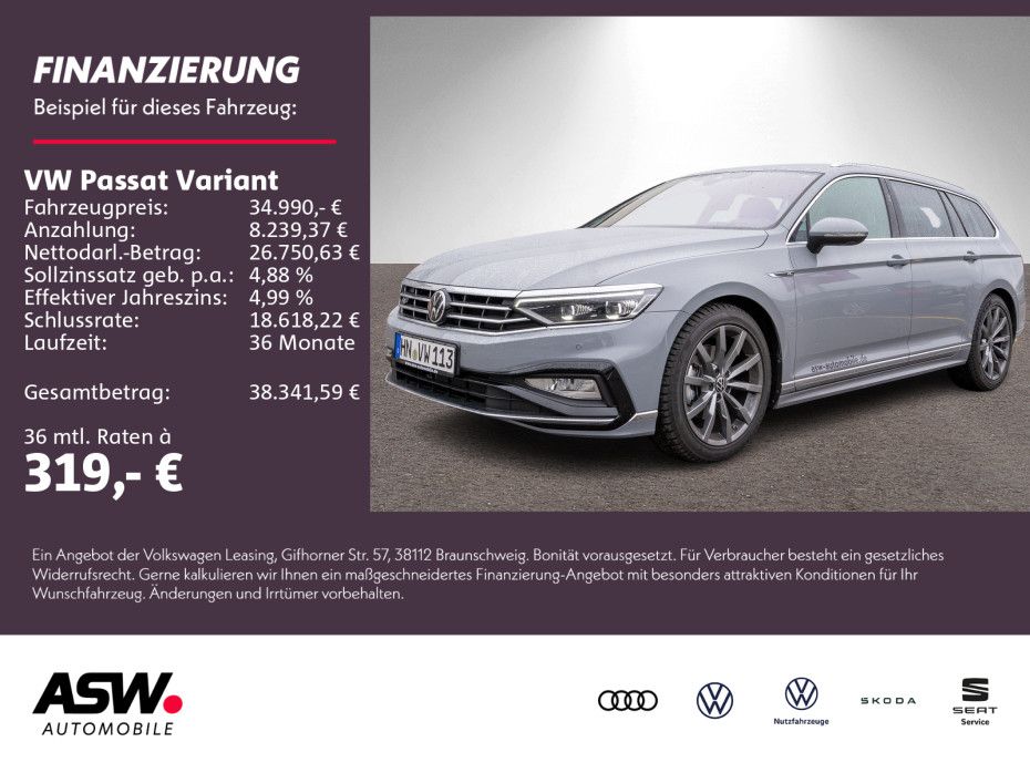 Volkswagen Passat Variant R-Line 2.0TDI DSG LED NAVI AHK VC