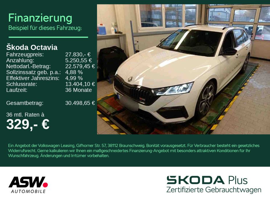 SKODA Octavia RS Combi Plus 2.0 TDI DSG Stdhzg HUD AHK