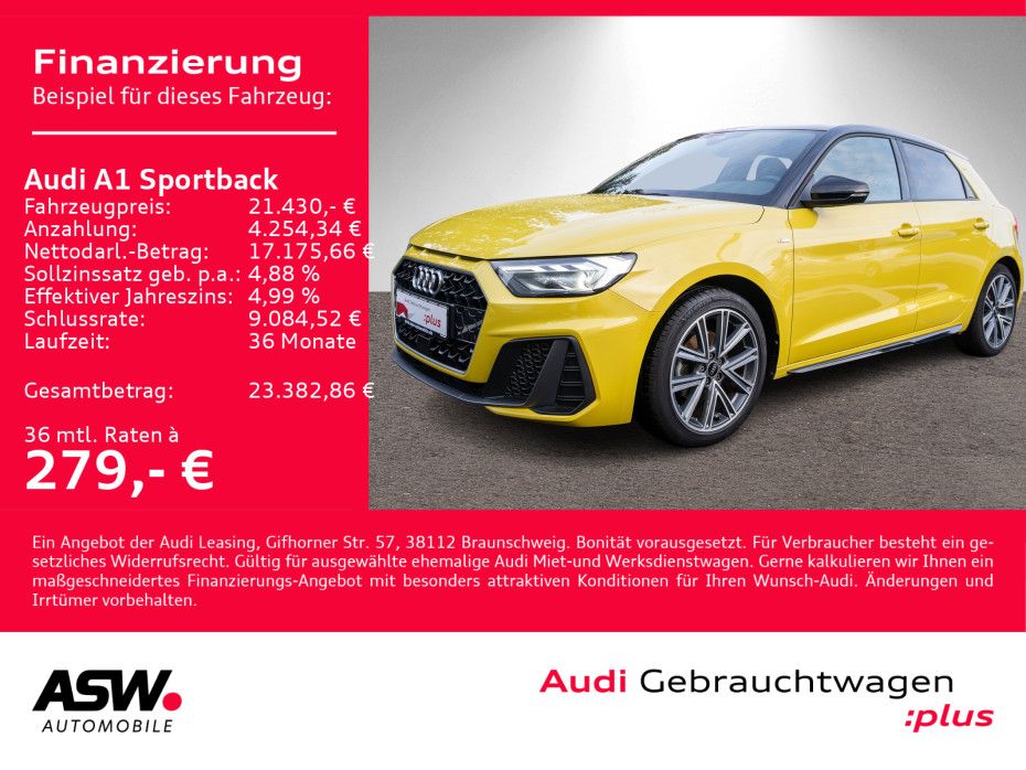 Audi A1 Sportback S line 30TFSI LED PDC SHZ