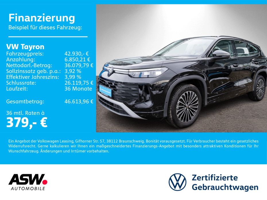Volkswagen Tayron Life 2.0 TDI 4M DSG LED Navi 360° 7-S AHK
