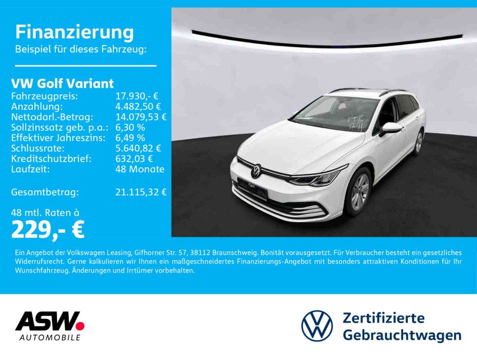 Volkswagen Golf Variant Life 2.0 TDI LED Navi RFK ACC SHZ