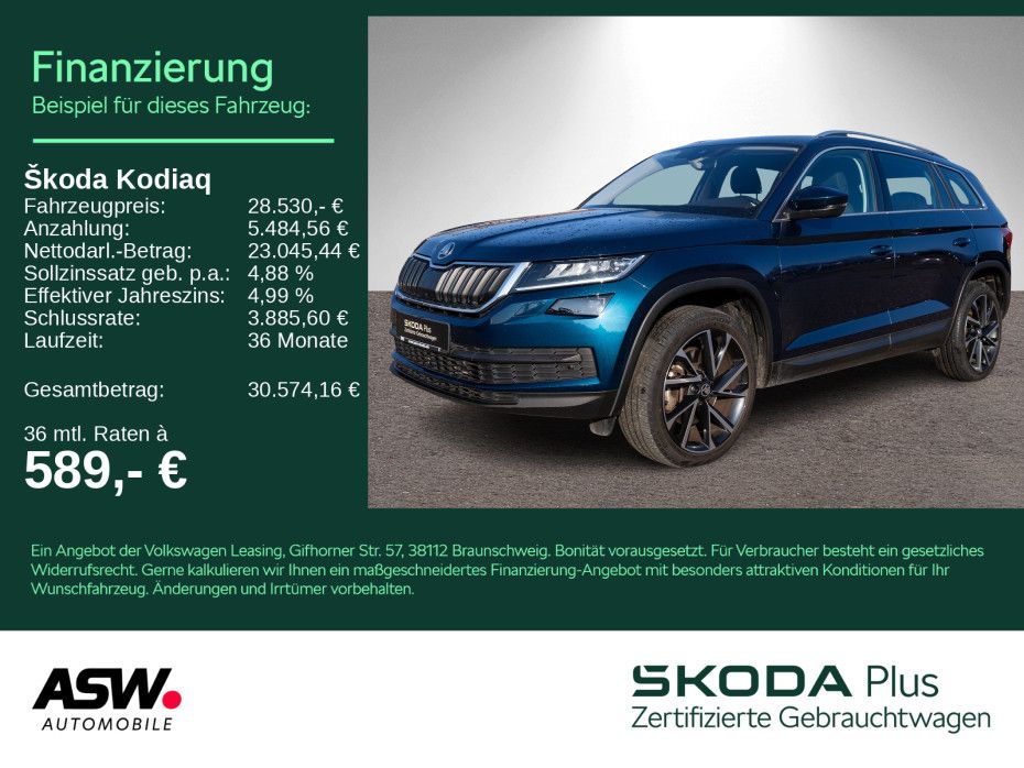 SKODA Kodiaq Style 2.0 TDI 4x4 DSG LED 360° Stdhzg AHK