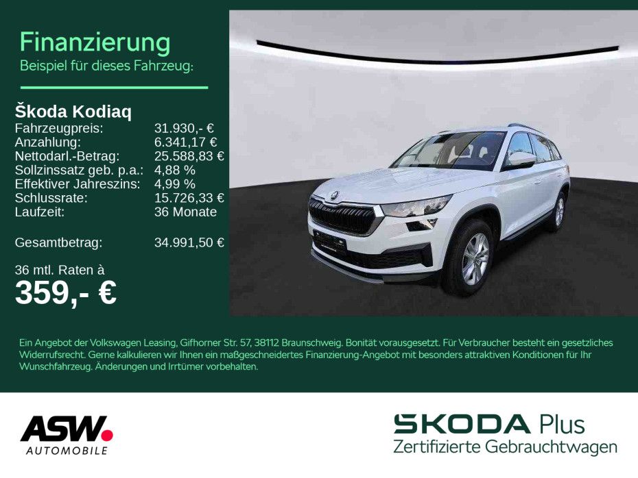 SKODA Kodiaq Ambition 1.5 TSI DSG LED Navi RFK SHZ 7-S