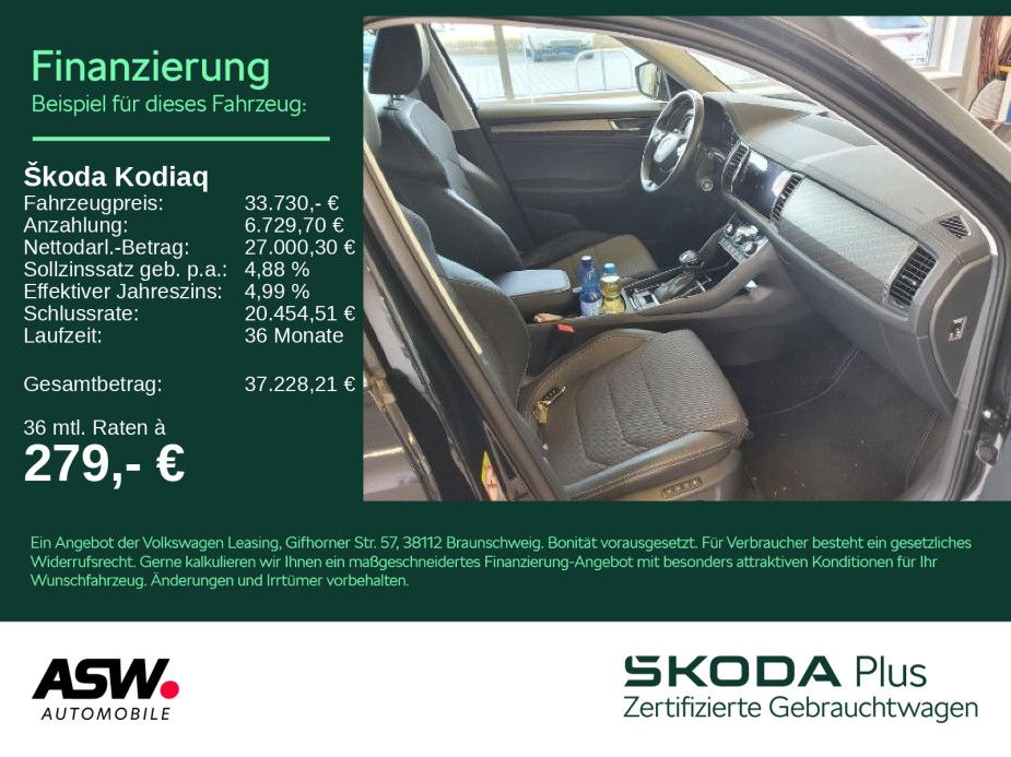 SKODA Kodiaq Style 2.0 TDI DSG LED Navi RFK ACC VC AHK