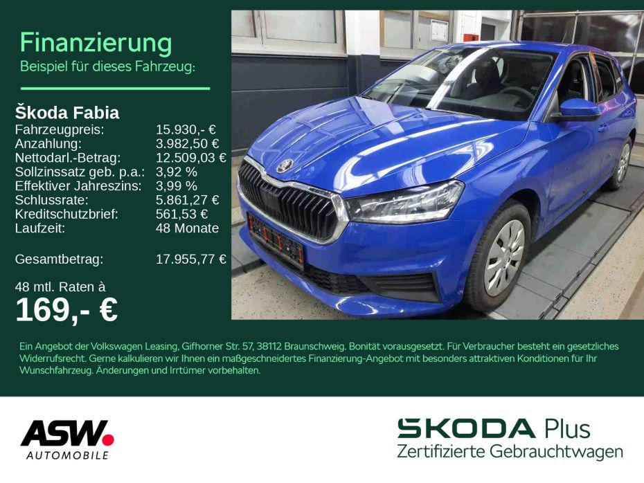 SKODA Fabia Active 1.0 TSI 5-Gang LED KLIMA PDC SHZ