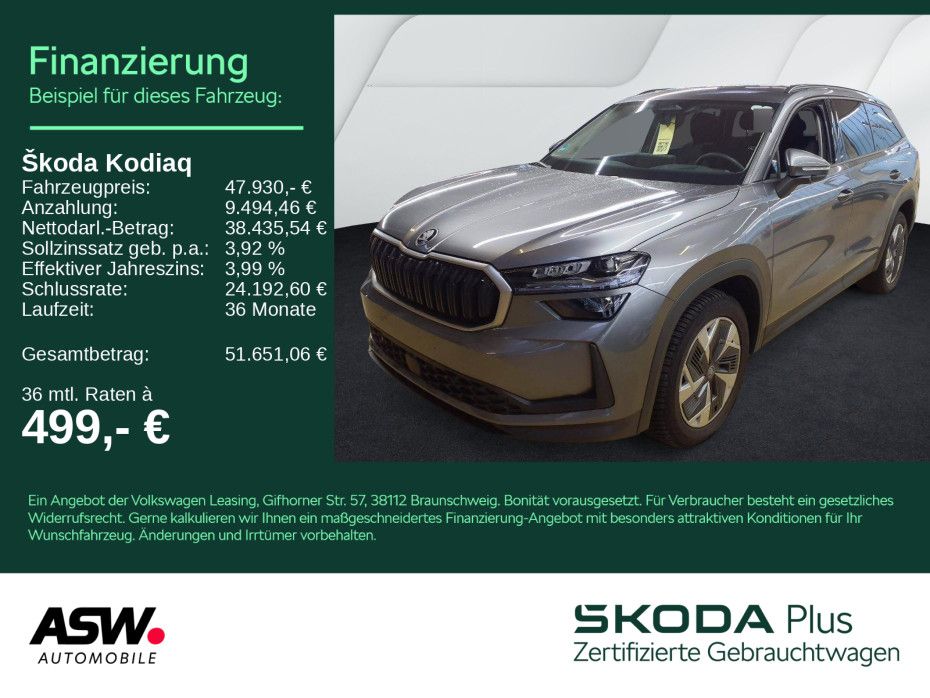 SKODA Kodiaq Selection 4x4 2.0TSI DSG LED PANO AHK 7-S