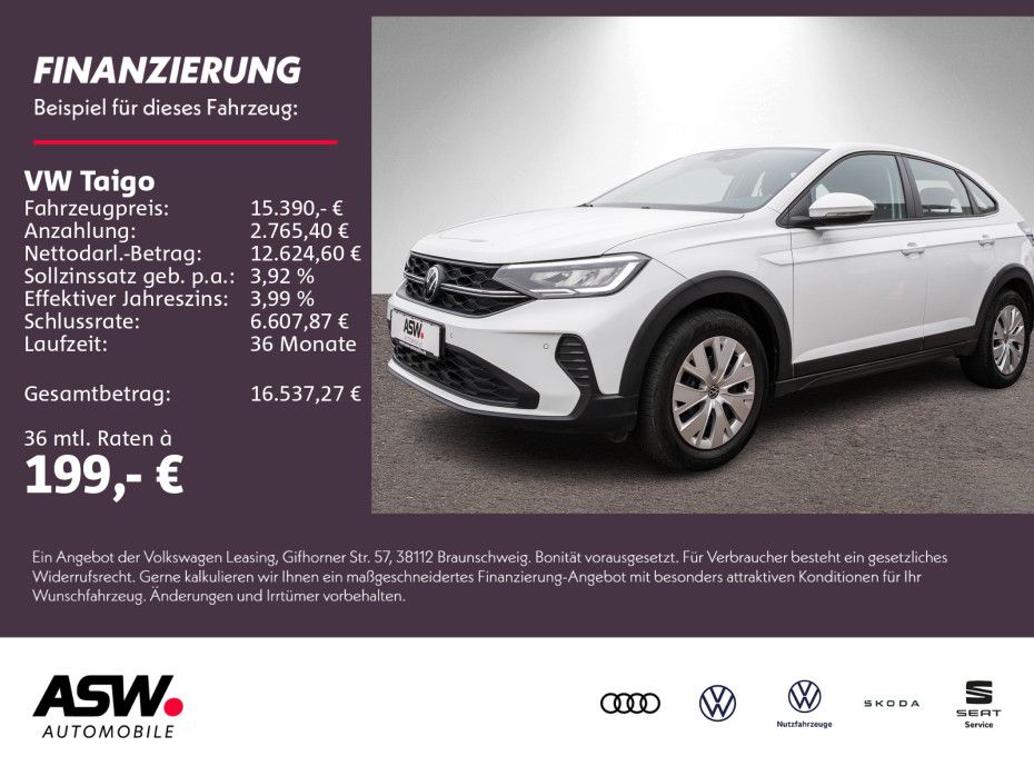 Volkswagen Taigo 1.0 TSI 5-Gang LED Klima PDC SHZ