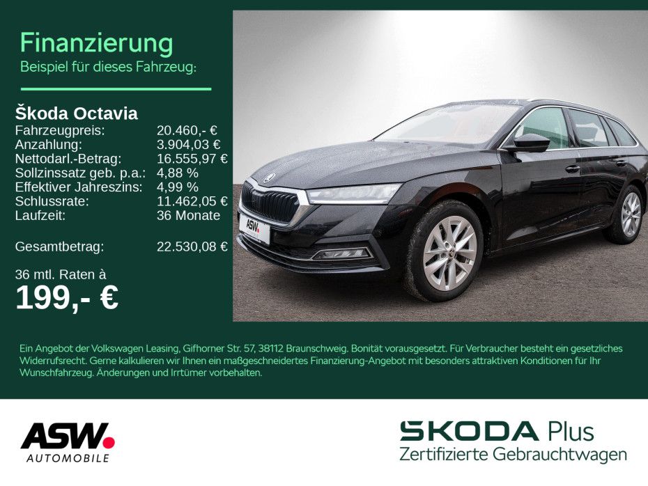 SKODA Octavia Combi Style 2.0TDI DSG NAVI PANO RFK HUD