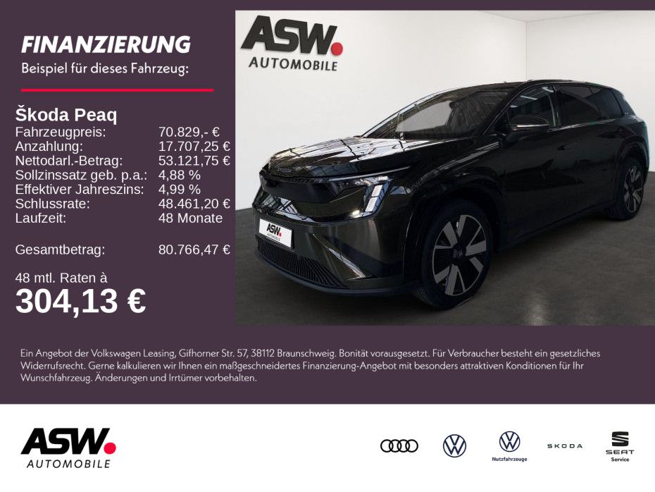 Fahrzeugabbildung SKODA Peaq Selection 90 286PS ACC 360° SONOS NAVI AHK