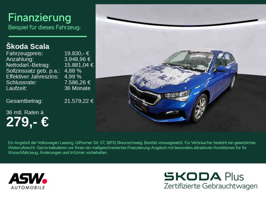 SKODA Scala Ambition 1.0 TSI DSG LED NAVI ACC RFK SHZ