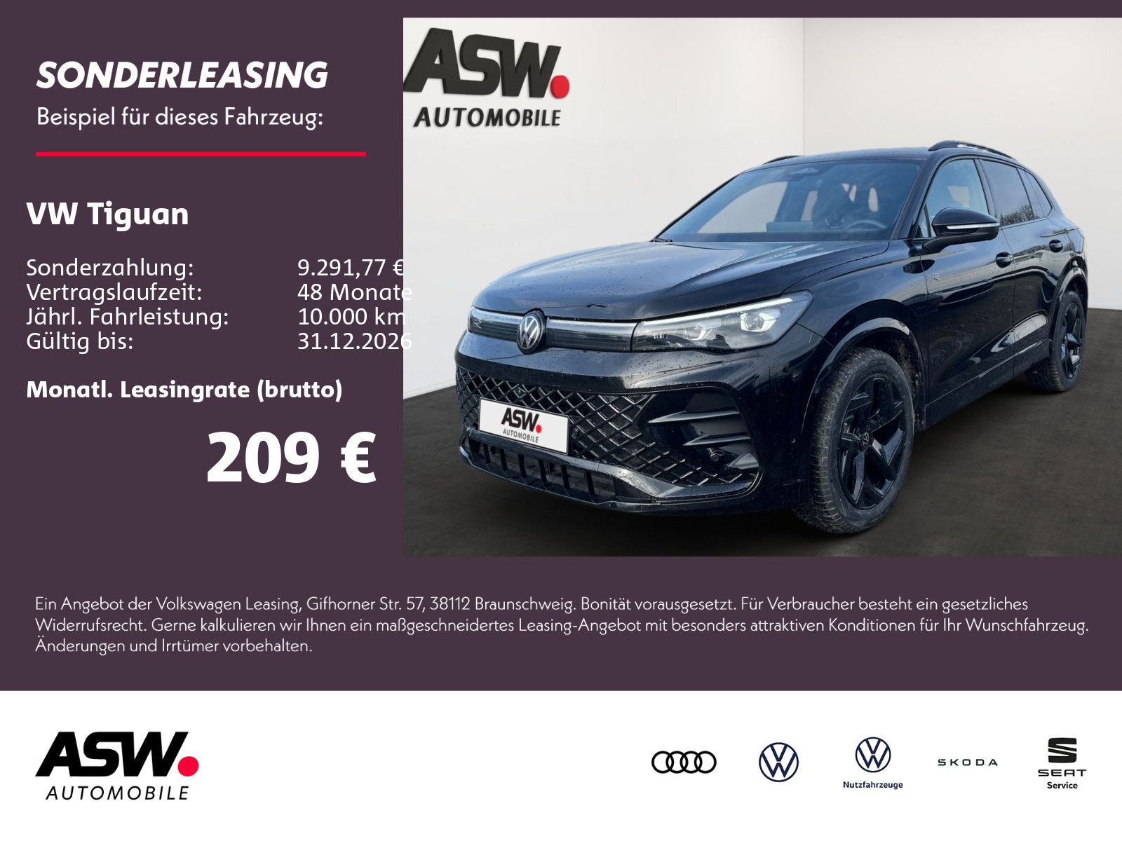 Fahrzeugabbildung Volkswagen Tiguan R-Line 1.5 eTSI DSG HeadUp ParkAssist AHK