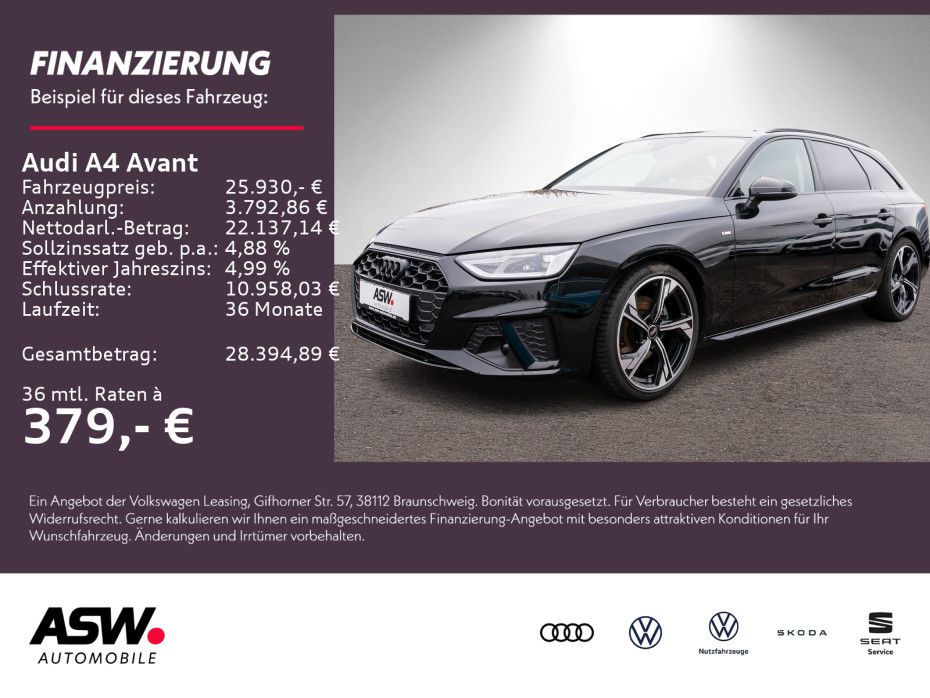 Audi A4 Avant S line 35 TFSI PANO PDC SHZ NAVI RFK