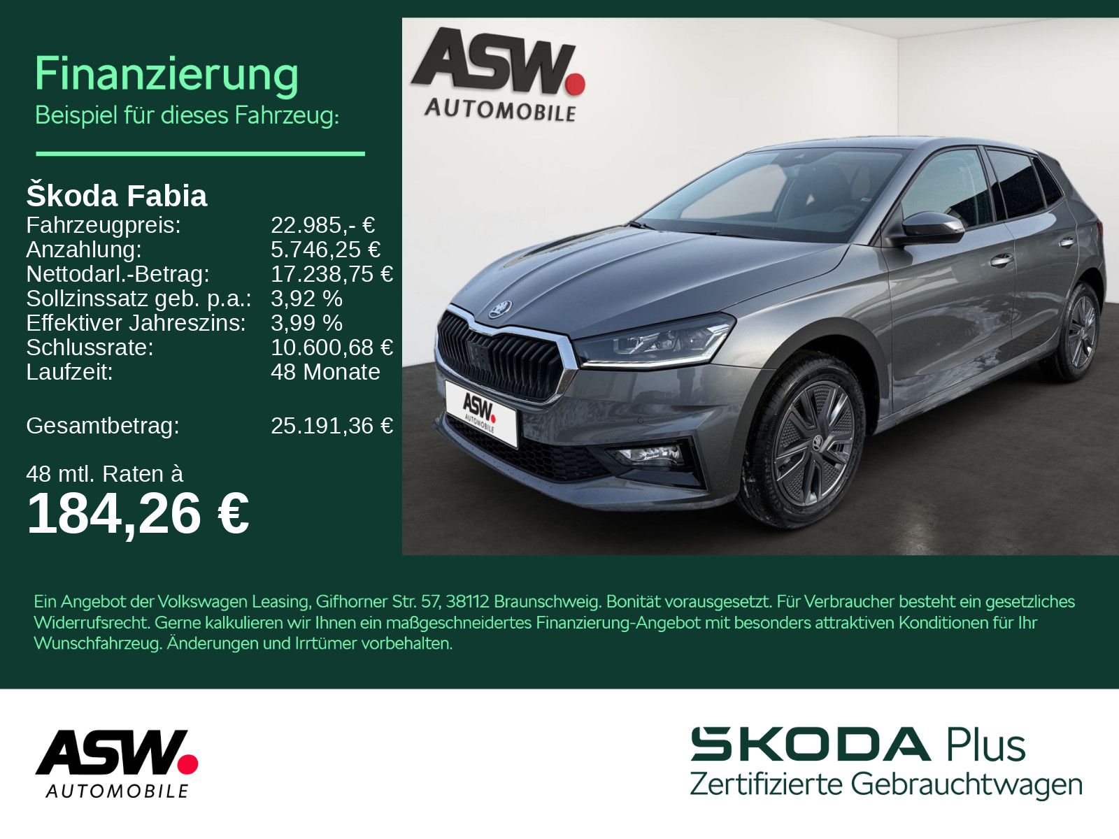 SKODA Fabia Balance 1,0TSI 95PS Kamera PDC SHZ LED ALU