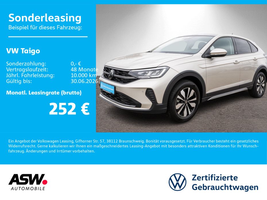 Volkswagen Taigo Move 1.0 TSI LED Navi RFK PANO ACC SHZ AHK