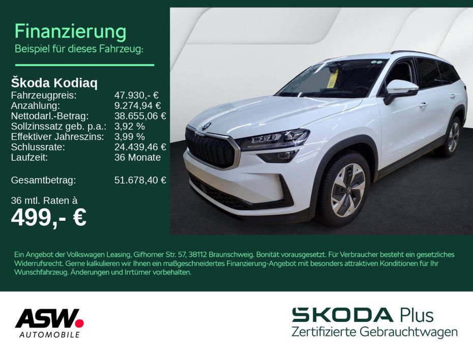 SKODA Kodiaq Selection 2.0TSI 4x4 DSG Navi PANO AHK 7S