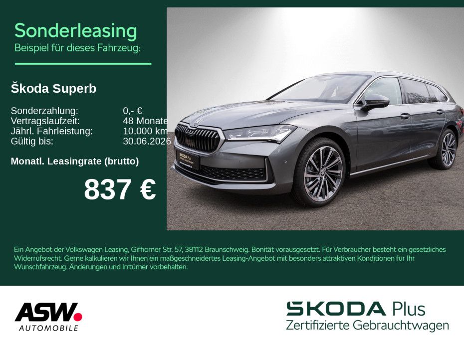 SKODA Superb Combi L&K 2.0TDI DSG 360° PANO Stdhzg AHK