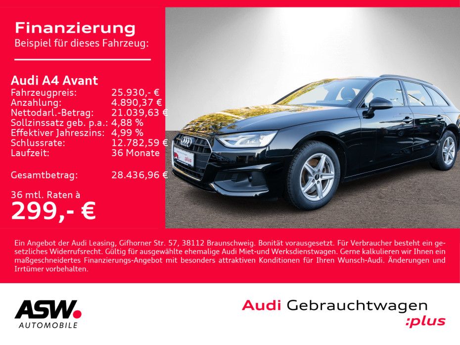 Audi A4 Avant 35TDI Stronic NAVI LED RFK GRA AHK