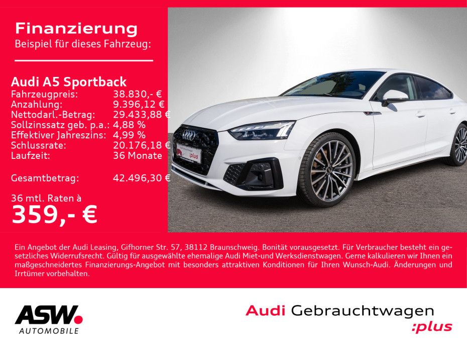 Audi A5 Sportback S line 50 TDI quattro NAVI MATRIX