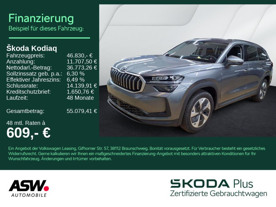 SKODA Kodiaq Selection 2.0 TDI 4x4 DSG LED RFK AHK 7-S
