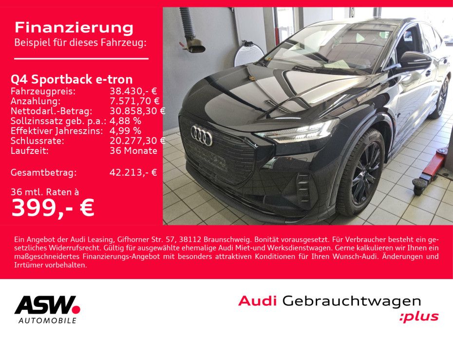 Audi Q4 Sportback 50 e-tron quattro NAVI MATRIX PANO