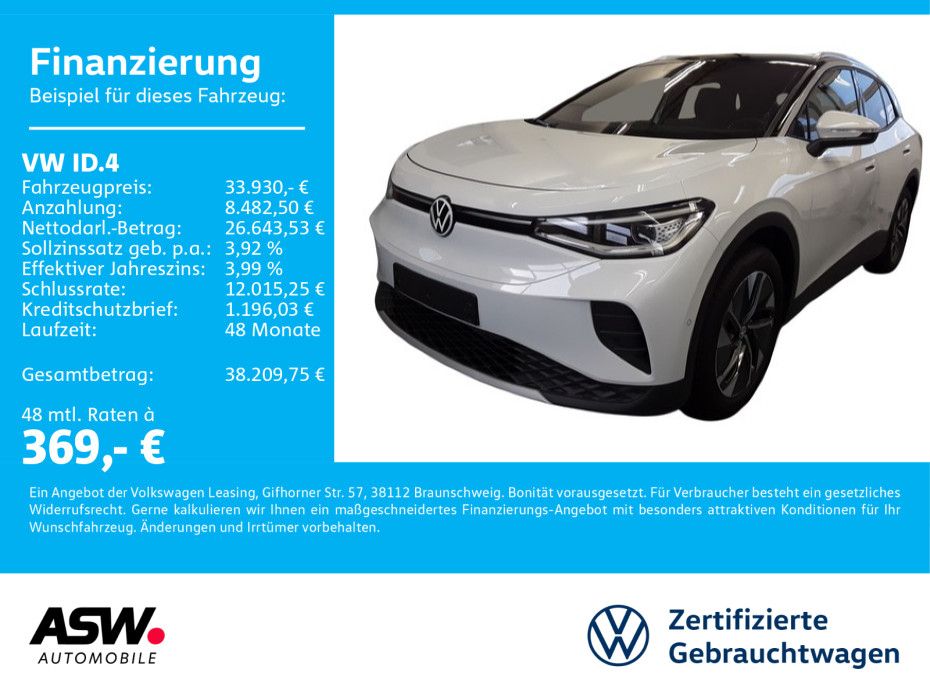 Volkswagen ID.4 Pure Performence Navi HUD ACC RFK SHZ LED