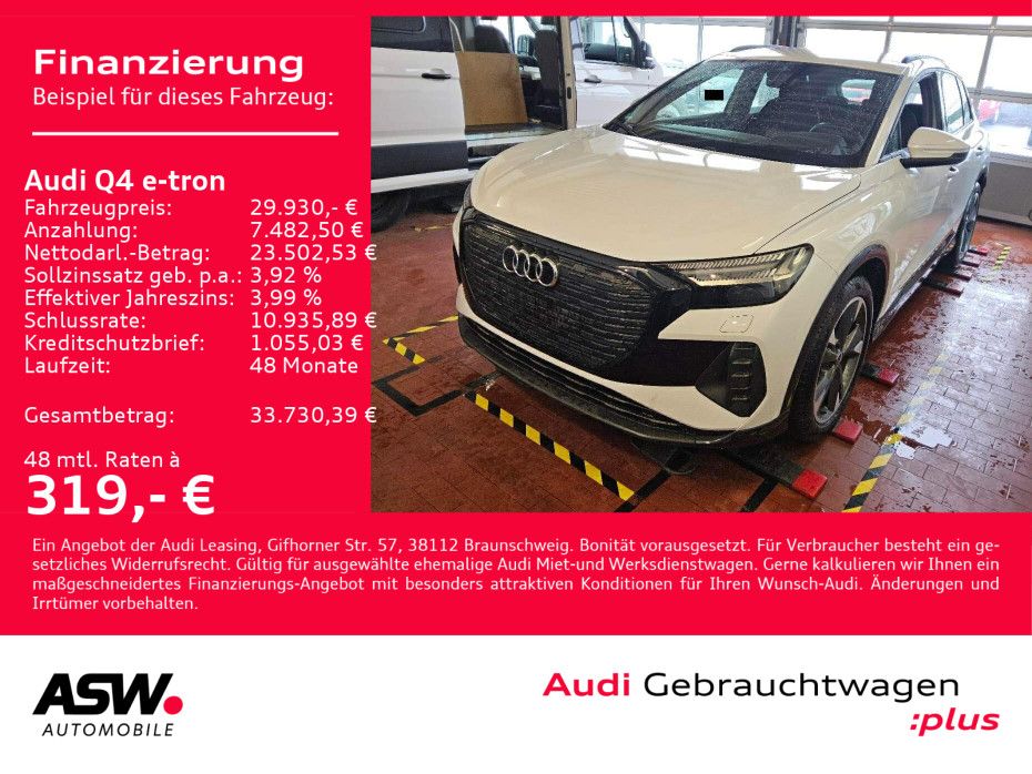 Audi Q4 40 e-tron NAVI MATRIX ACC RFK HUD SHZ