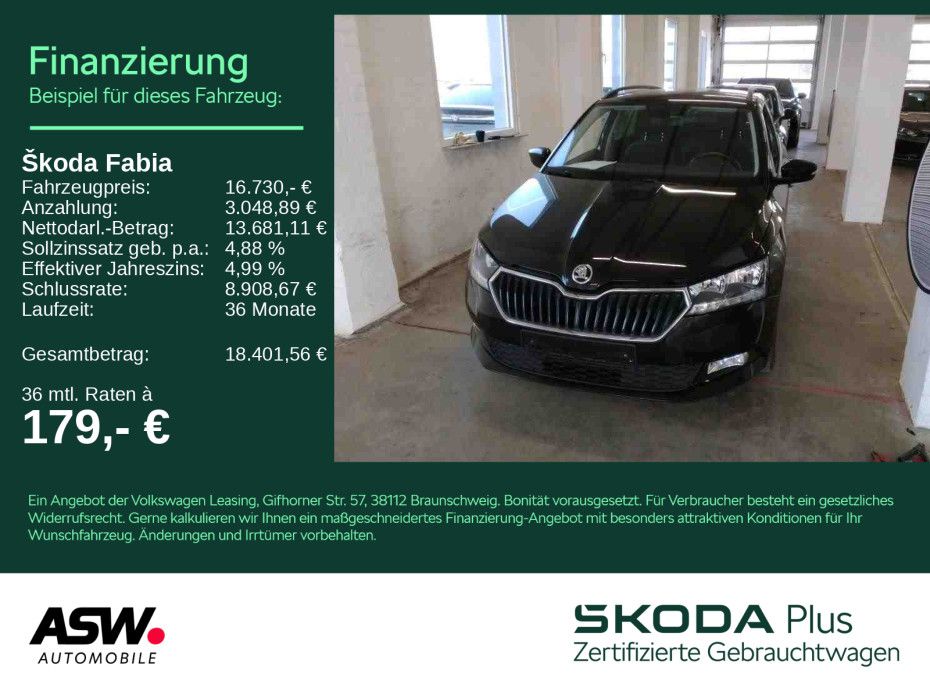 SKODA Fabia Combi Ambition 1.0 TSI Navi Klima PDC SHZ