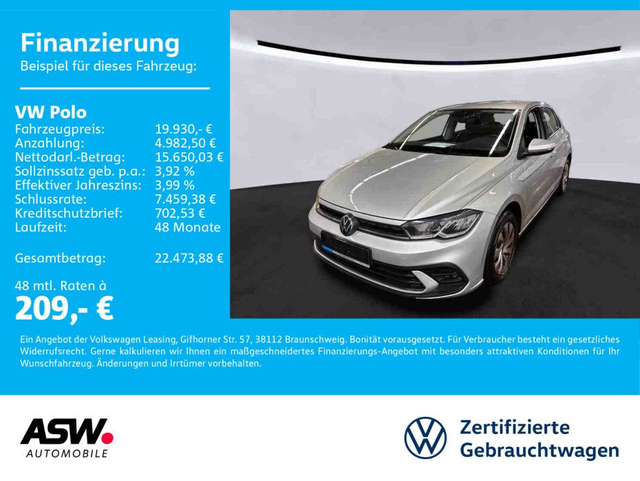 Volkswagen Polo Life 1.0 TSI DSG LED Navi PDC SHZ