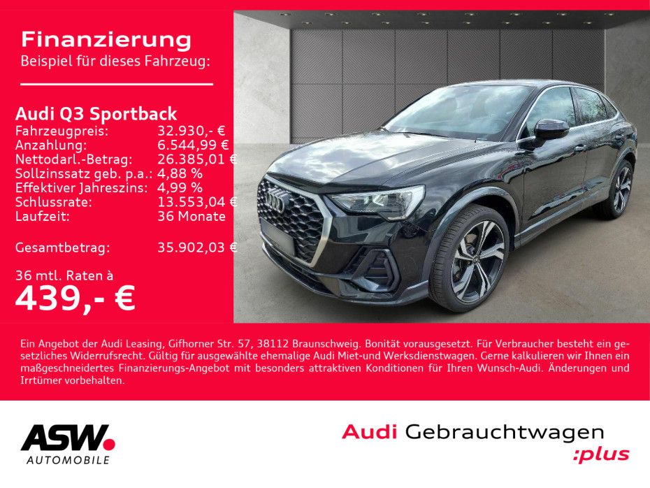 Audi Q3 Sportback S line 35TDI Stroni NAVI LED GRA VC