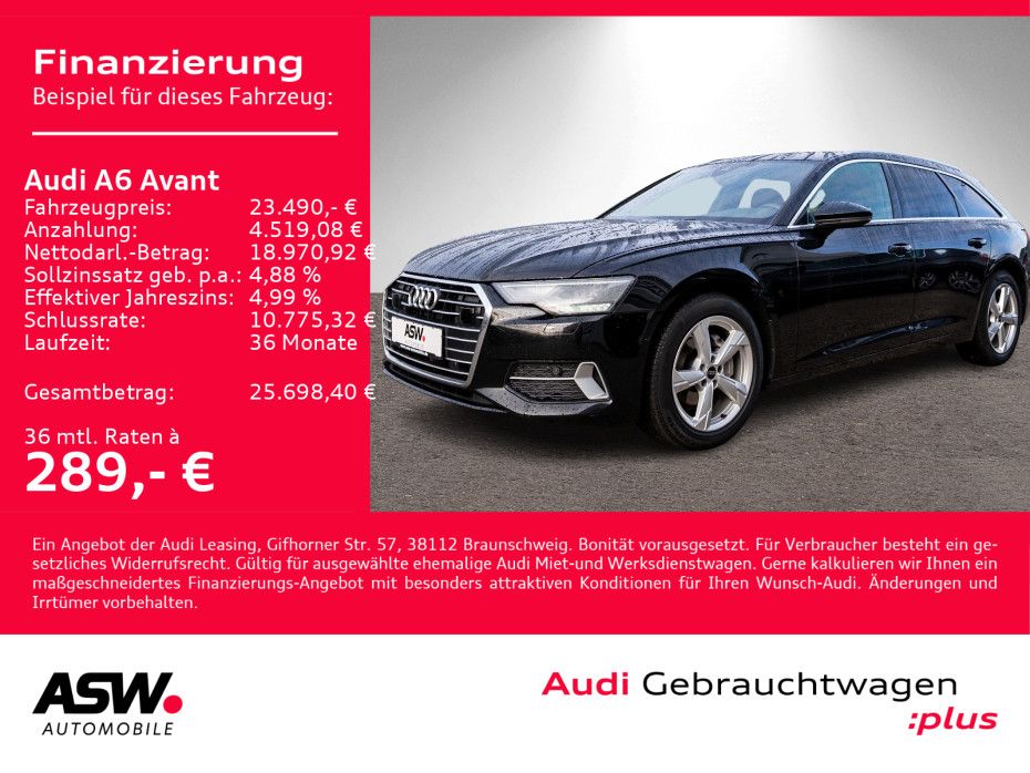 Audi A6 Avant sport 40TDI Stroni LED Navi RFK SHZ AHK