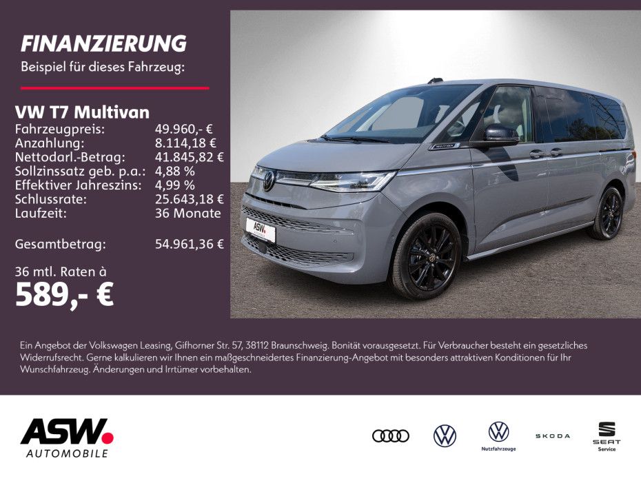Volkswagen T7 Multivan Style lang 2,0 TDI DSG 7-Sitzer NAVI