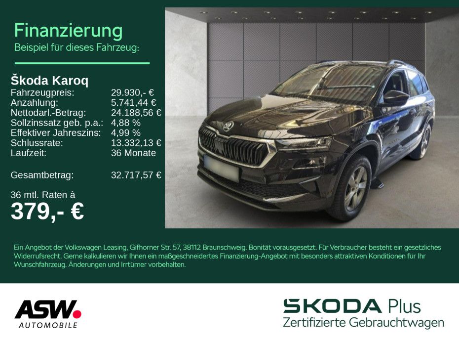 SKODA Karoq Tour 2.0 TDI DSG 4x4 LED SHZ v/h VC AHK