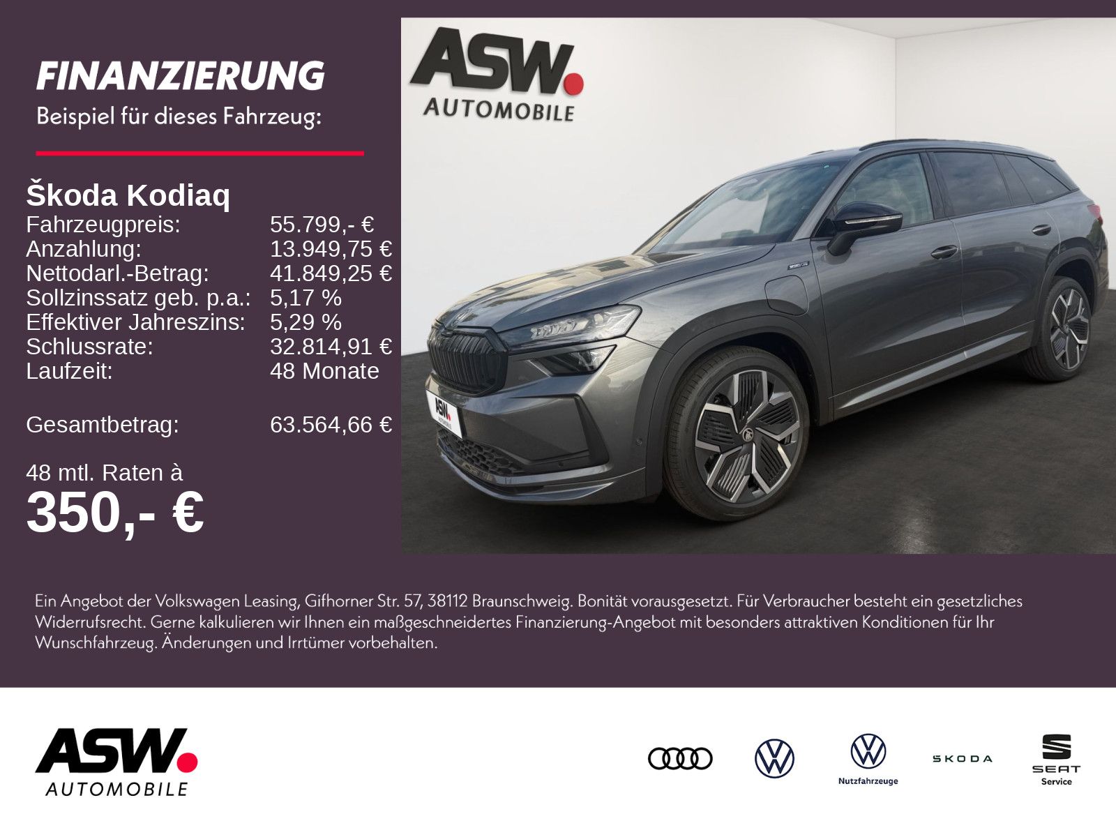 SKODA Kodiaq Sportline 1,5TSI iV 204PS DSG ACC SHZ AHK