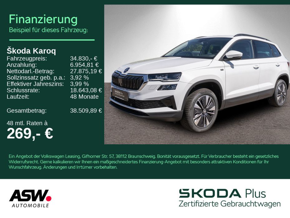 SKODA Karoq Tour 2.0TDI DSG LED Nav RFK ACC Stdhzg AHK