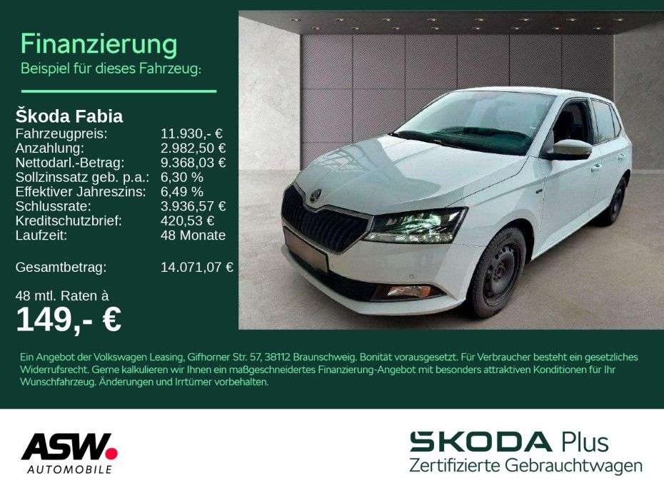 SKODA Fabia Soleil 1.0 TSI ACC SHZ LED PDC SmartLink