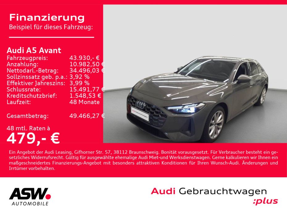 Audi A5 Avant TDI Stronic NAVI MATRIX STANDHZ 360° VC
