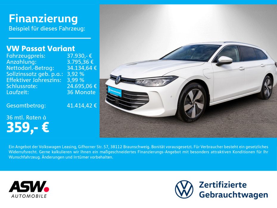 Volkswagen Passat Variant Business 1.5TSI eHybrid DSG AHK