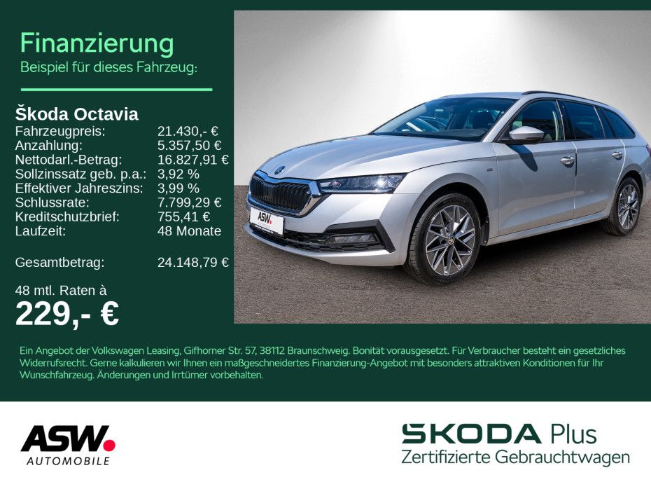 SKODA Octavia Combi Tour 2.0TDI DSG LED Navi PDC Stdhz
