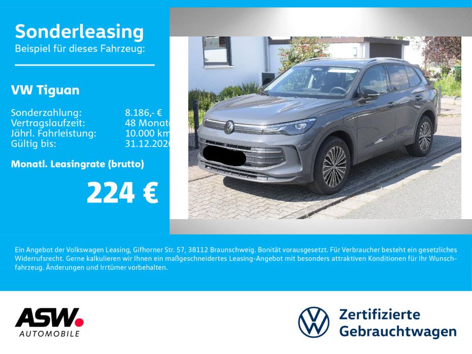 Volkswagen Tiguan ENERGY 1.5TSI eHybrid DSG LED 360°HUD AHK
