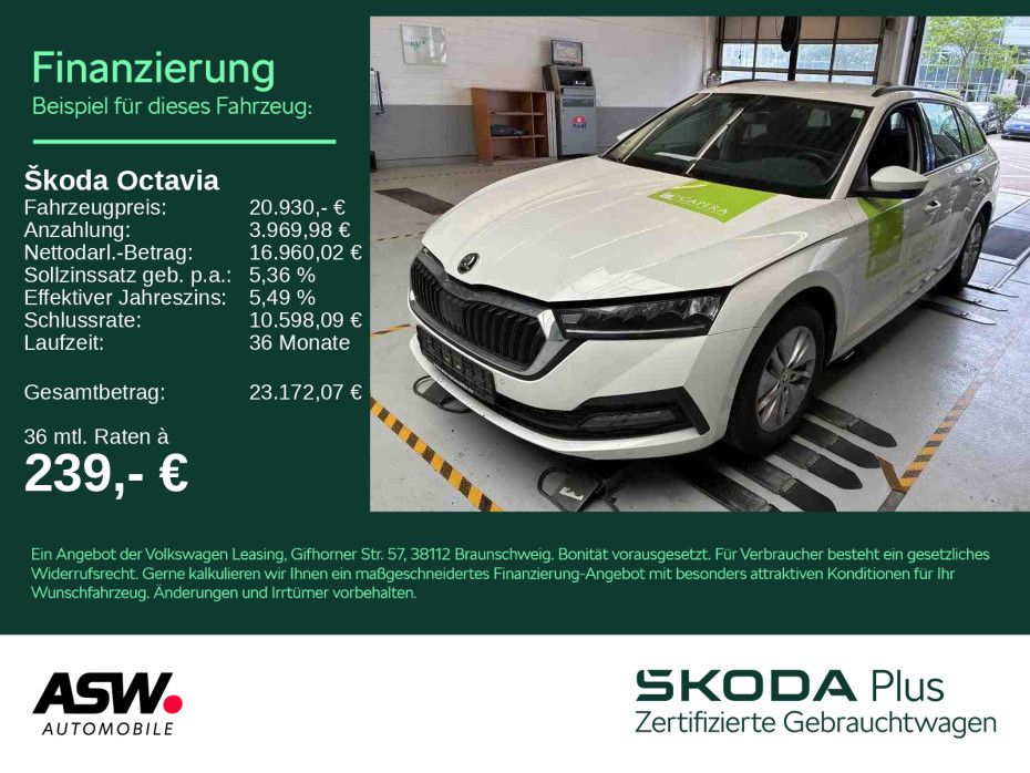 SKODA Octavia Combi Ambition 2.0 TDI DSG LED Navi PDC