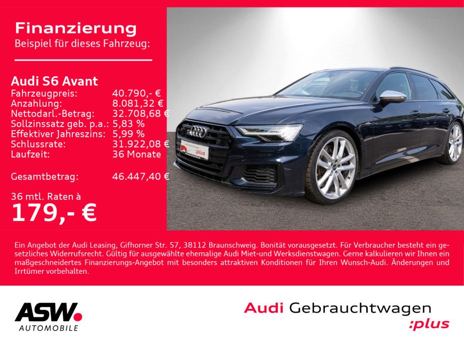 Fahrzeugabbildung Audi S6 Avant 3.0TDI quattro tiptronic PANO LEDER B&O
