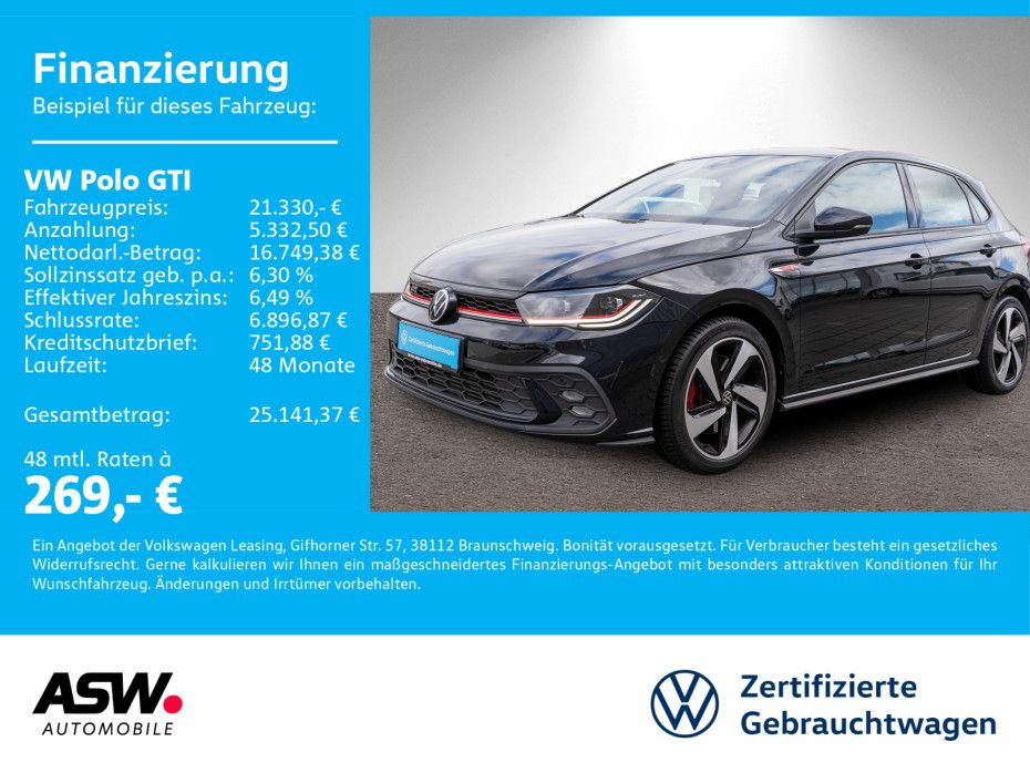 Volkswagen Polo GTI 2.0 TSI DSG MATRIX Navi KLIMA SHZ RFK