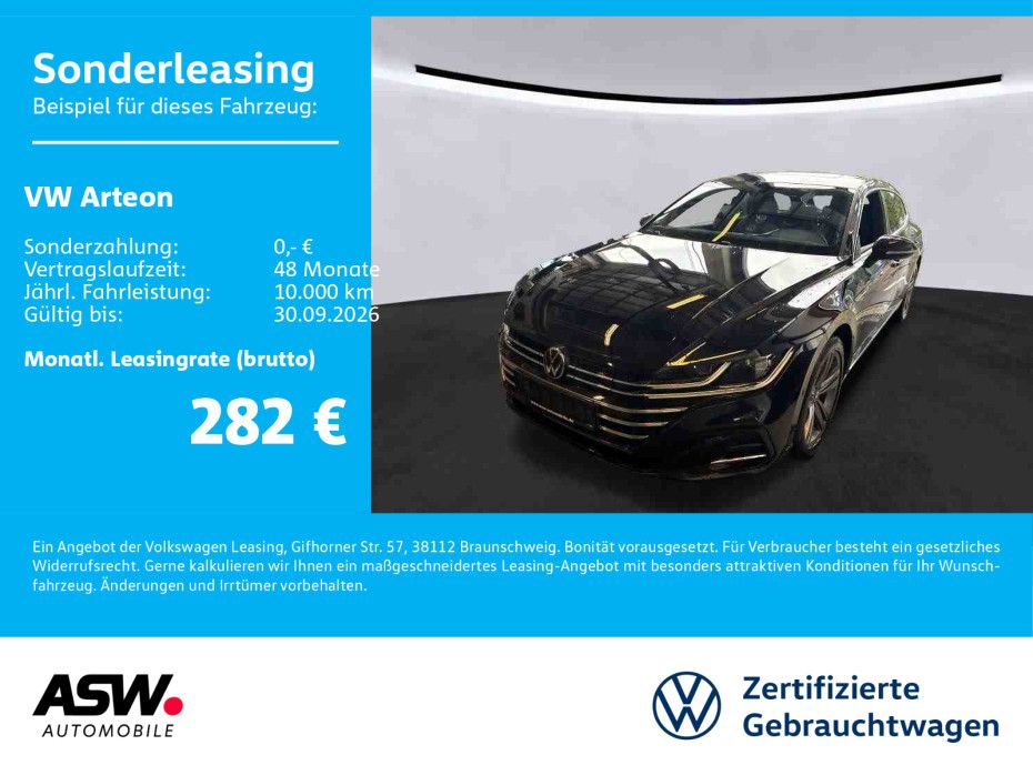 Fahrzeugabbildung Volkswagen Arteon SB R-Line 1.4TSI eHybrid DSG PANO LEDER