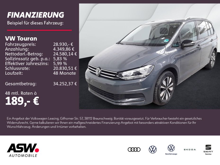 Volkswagen Touran Goal 1.5 TSI Navi RFK ACC SHZ 7-Sitzer