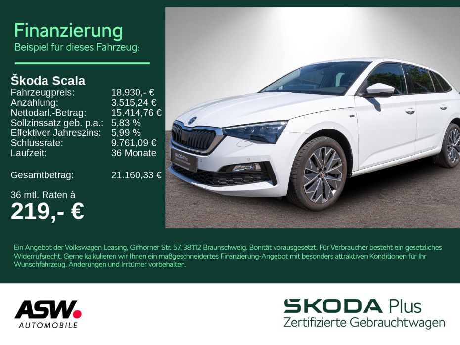 SKODA Scala Tour 1.0TSI DSG LED RFK PDC GRA SmartLink