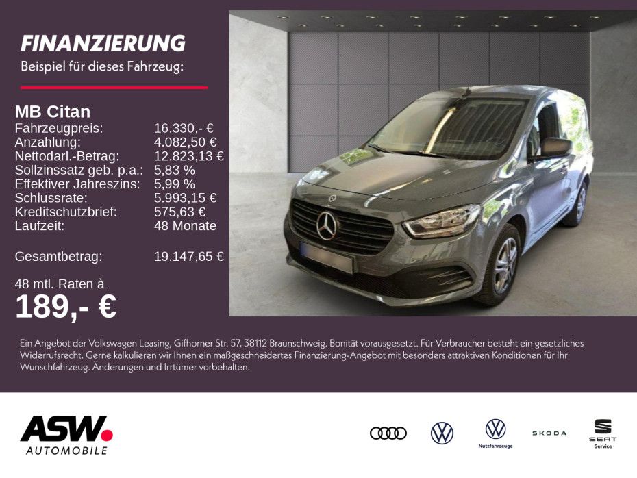 Mercedes-Benz Citan Kasten Standard Pro 112CDI PDC RFK GRA AHK