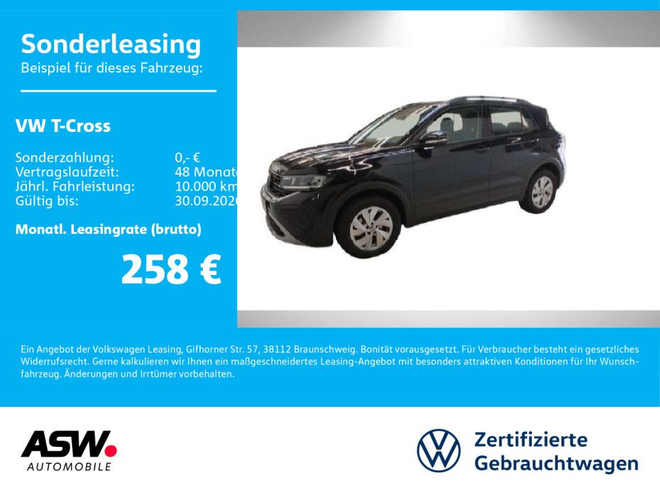 Volkswagen T-Cross Life 1.0 TSI DSG Navi LED ACC PDC RFK