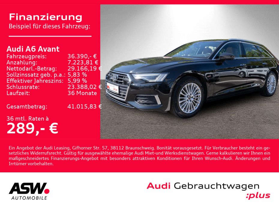 Fahrzeugabbildung Audi A6 Avant design 50TFSI e quattro MATRIX PANO B&O